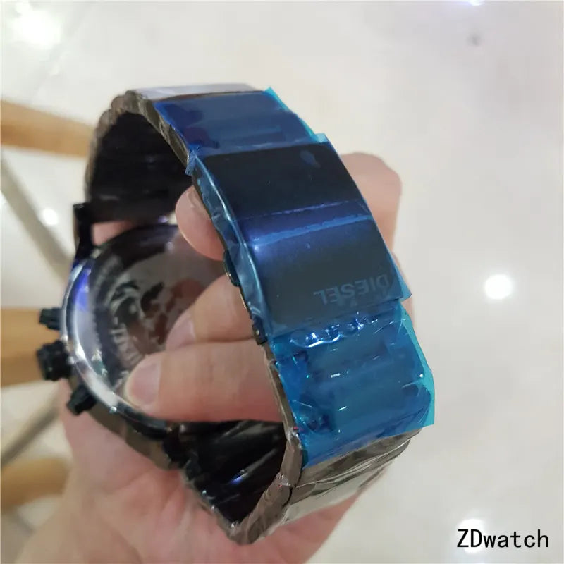 Diesel Black Blue Yellow Chronograph - Hình 2