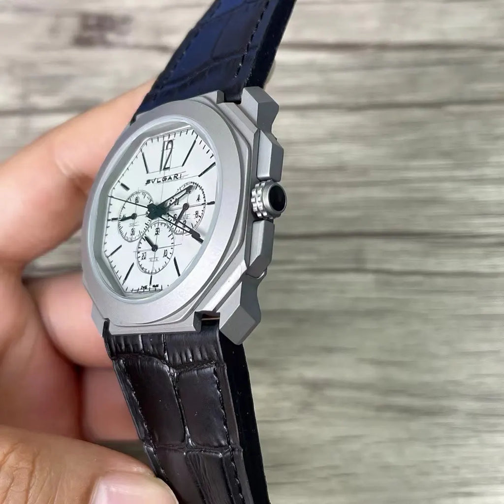 Bulgari Octo Chronograph Leather - Hình 2