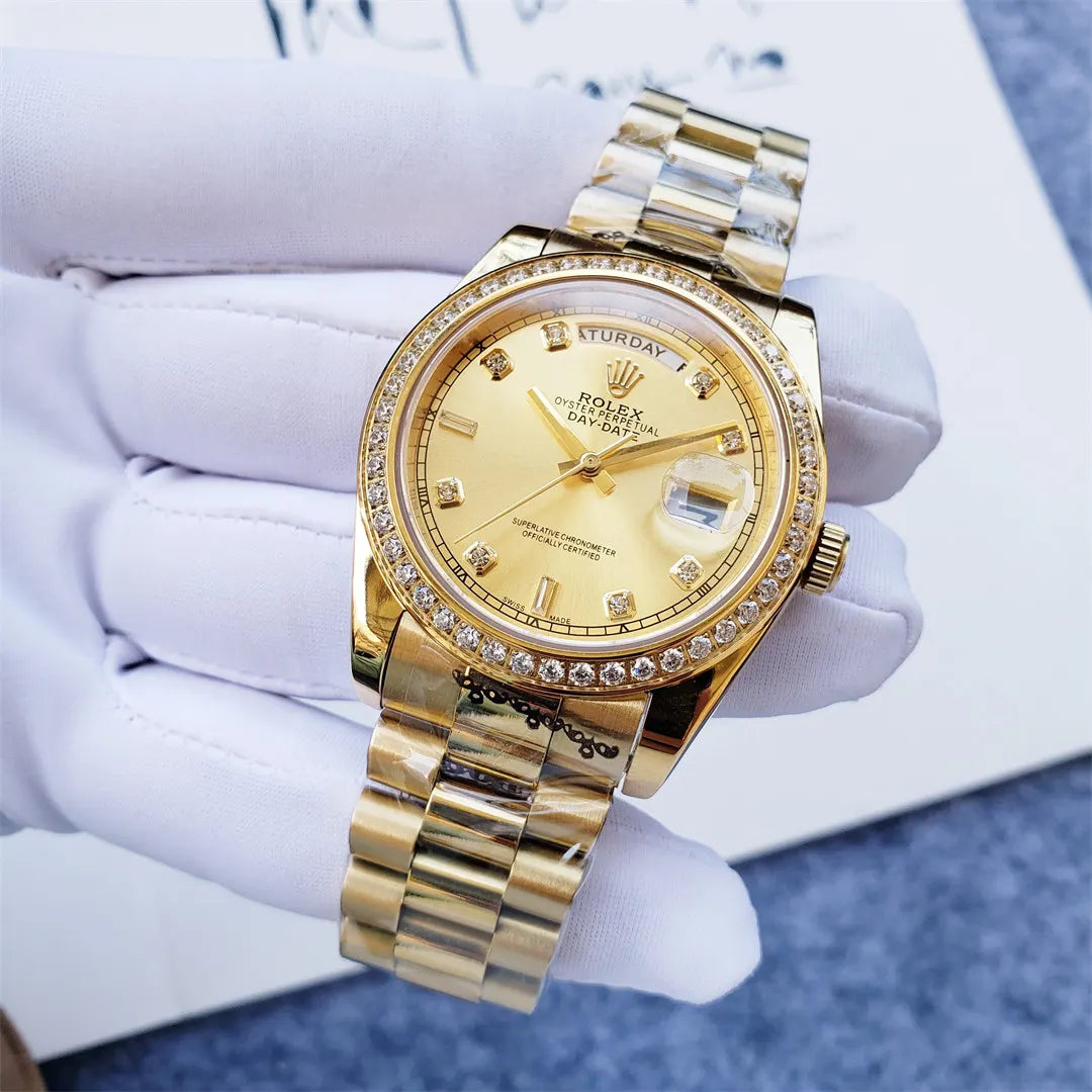 Rolex Gold Diamond Champagne day - Hình 6