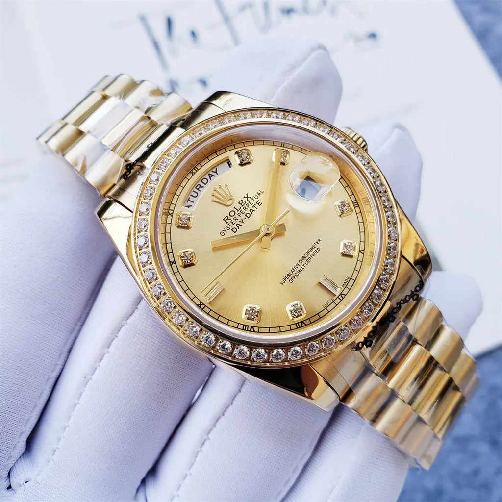 Rolex Gold Diamond Champagne day - Hình 3