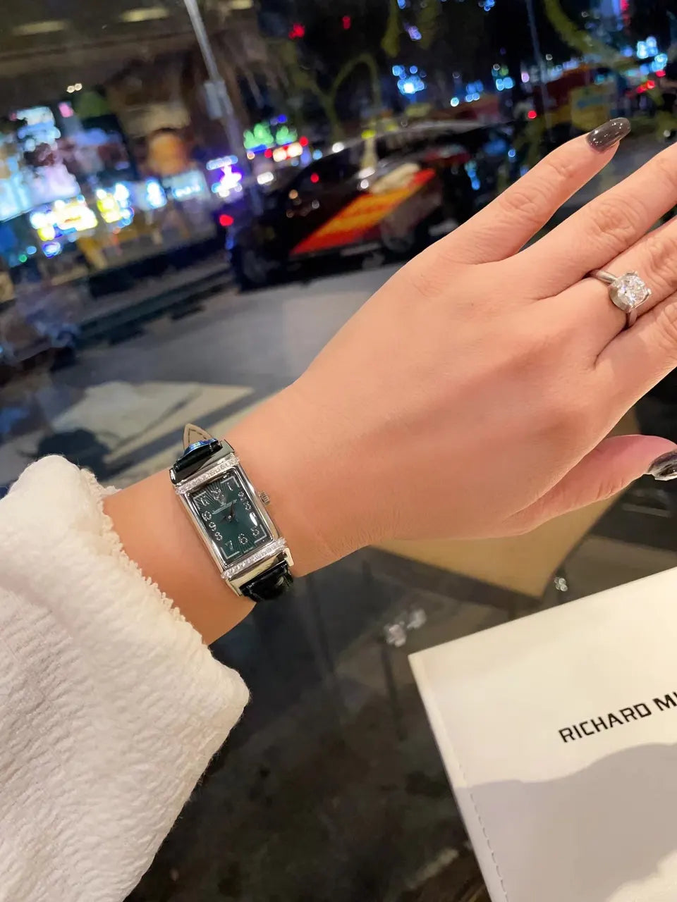 Reverso Green Dial Leather - Hình 2