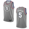 Johnson 76ers Gray Jersey