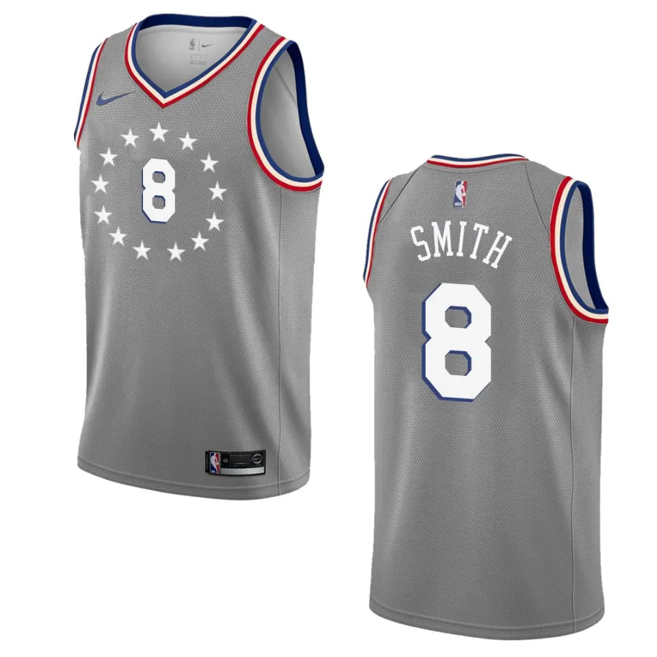 Nike Smith 76ers Gray Jersey