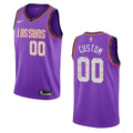 nike los Suns Purple Custom Jersey