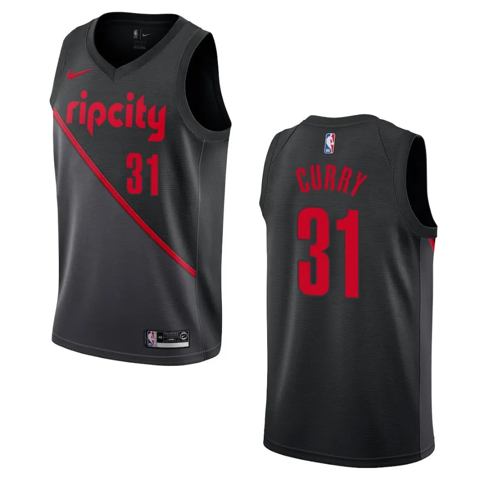 Curry Trail Blazers Black Jersey