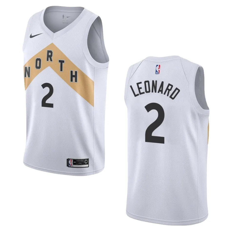 Nike Leonard Raptors White Jersey