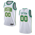 Celtics White Jersey Cutson