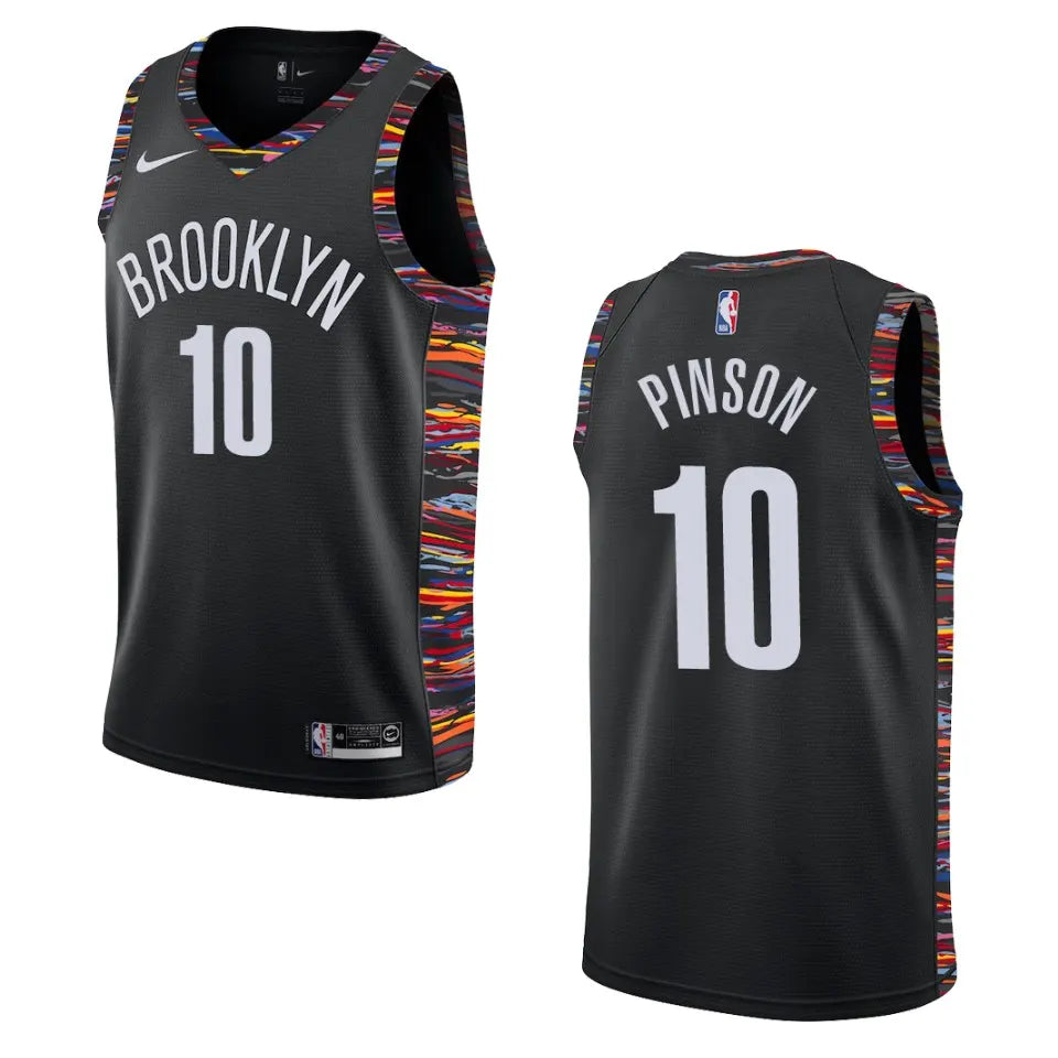 nike Pinson Nets Black Jersey