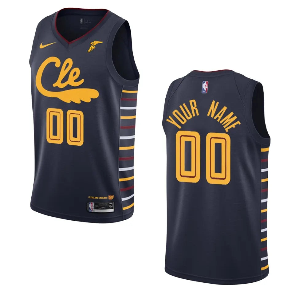 Cavaliers Navy Custom Jersey nike