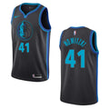 nike Nowitzki Mavericks Gray Jersey
