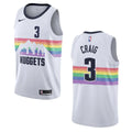 white Nike Craig Nuggets Jersey