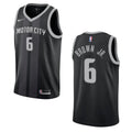 Brown Jr. Pistons Black Jersey