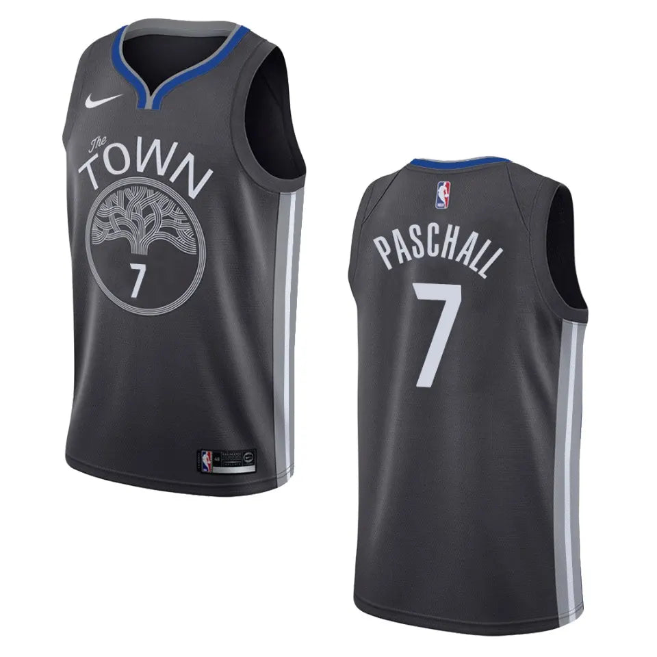 Paschall #7 Warriors Gray Jersey