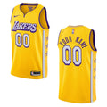 nike city Lakers Gold Custom Jersey