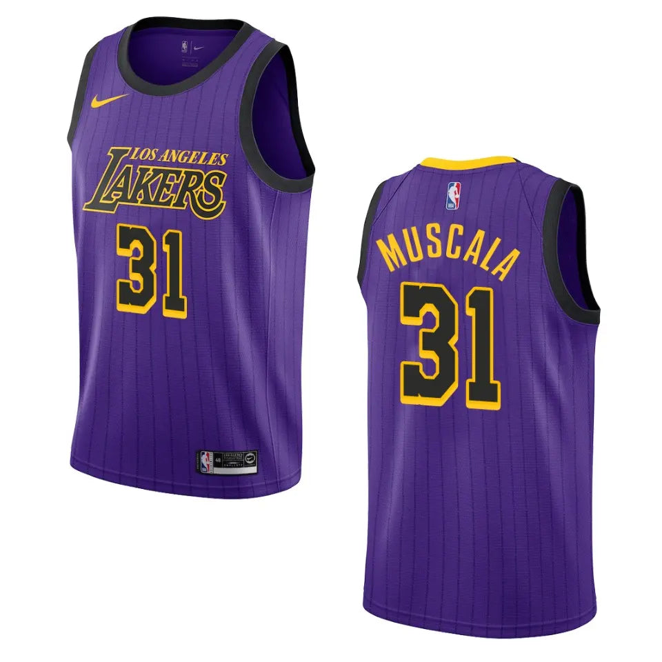 nike Muscala Lakers Purple Jersey