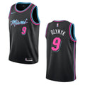 nike Olynyk Miami Heat Black Jersey