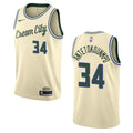 antetokounmpo Giannis Bucks Cream Jersey