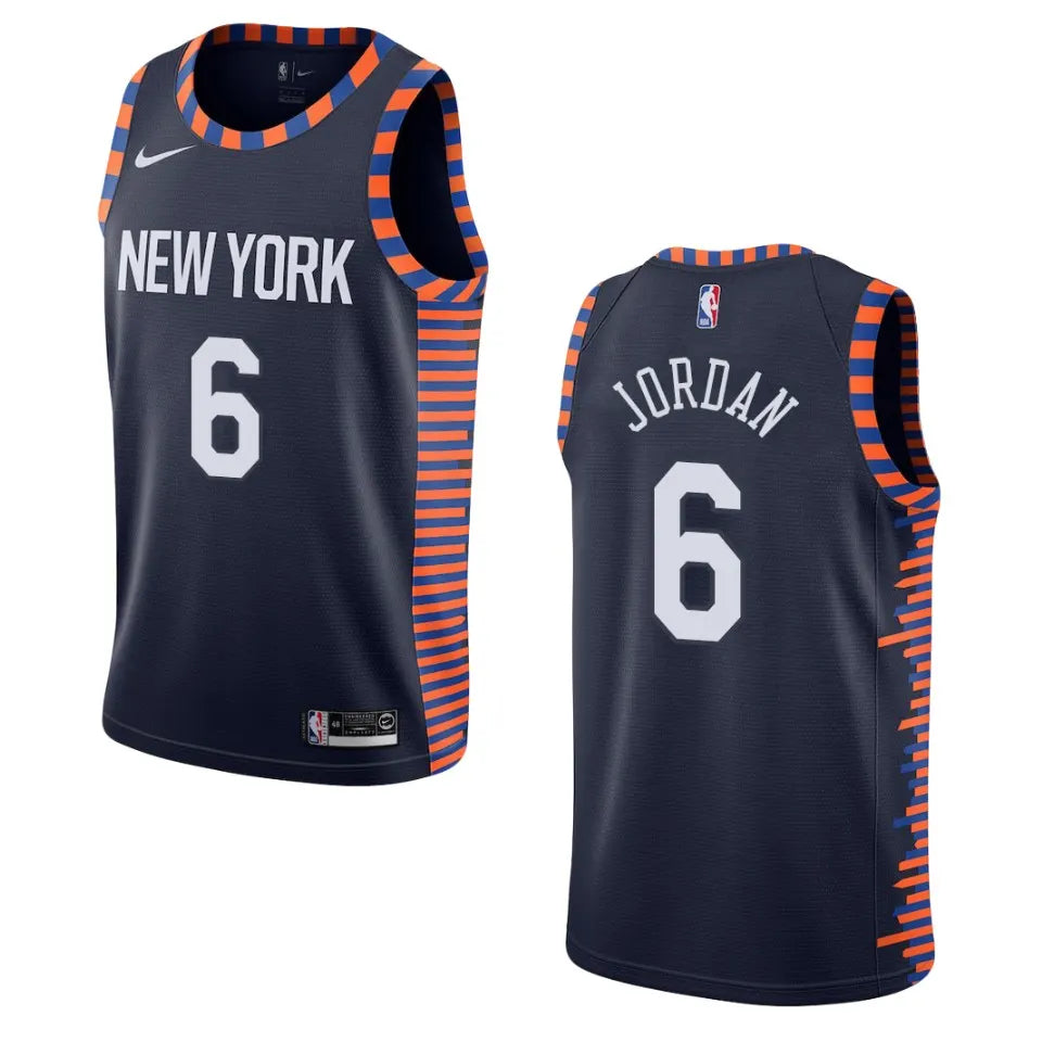 nike Jordan Knicks Navy Jersey