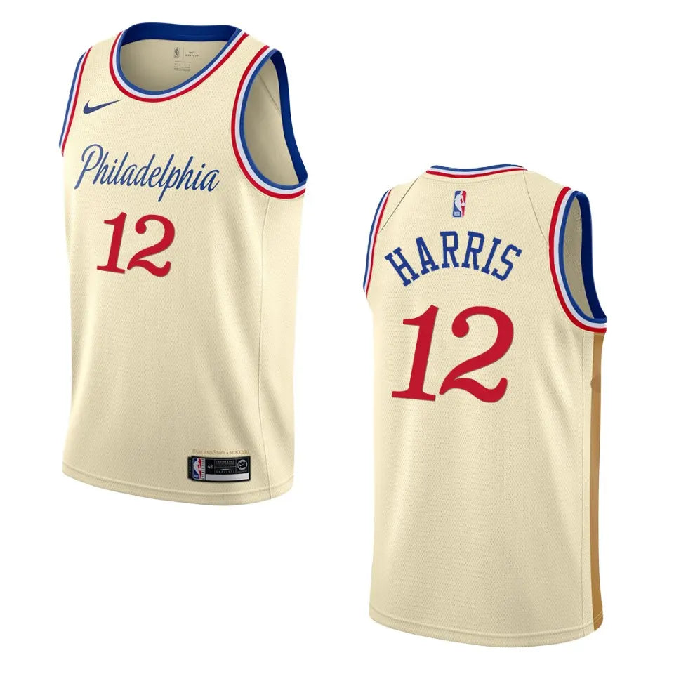 Nike Harris 76ers Cream Jersey