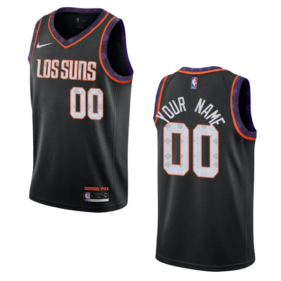 Los Suns Black Custom Jersey