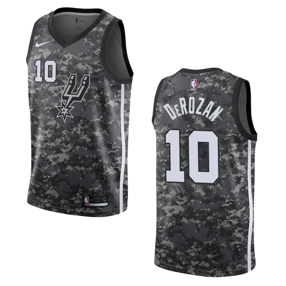 DeRozan #10 Spurs Camo Jersey