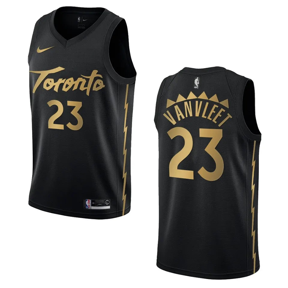 nike earned VanVleet Raptors Black Jersey