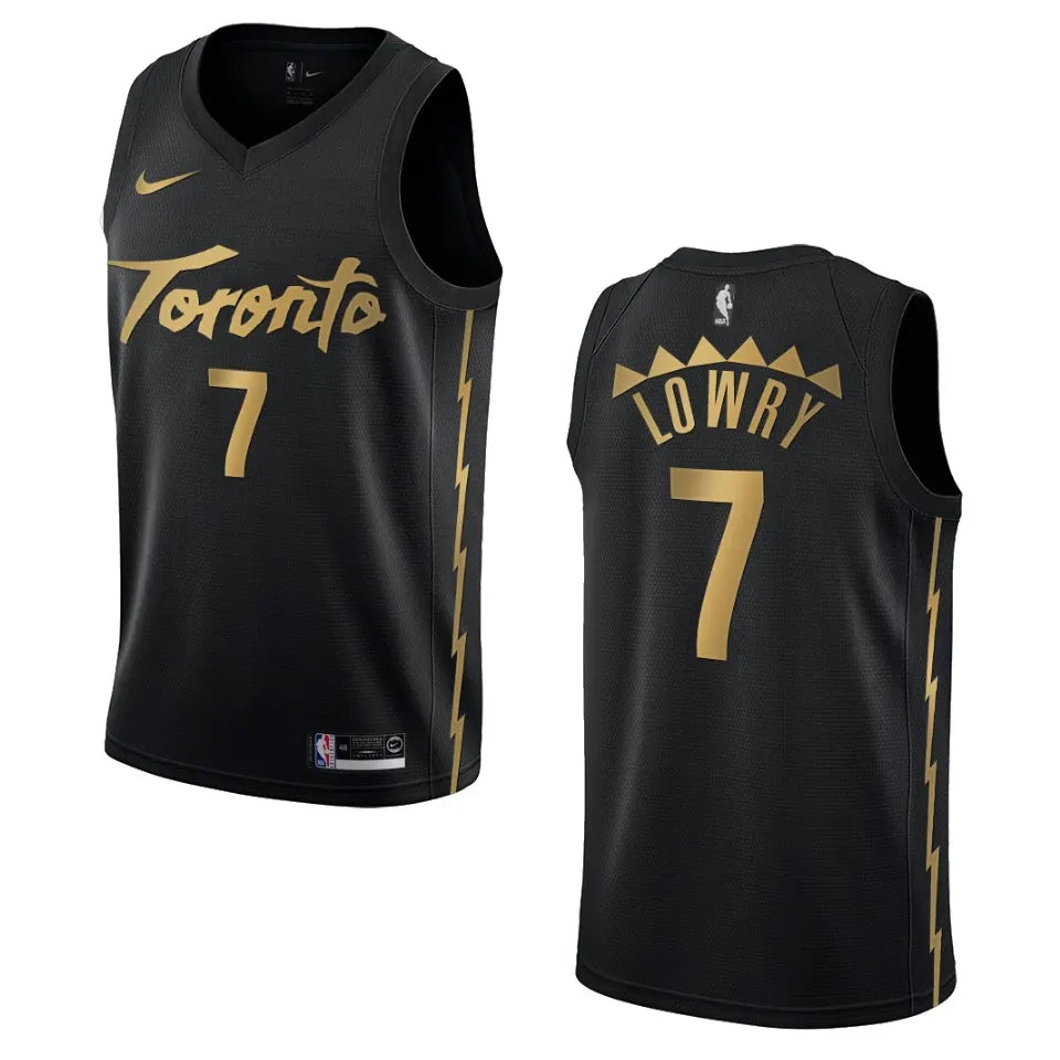 earned Nike Lowry Raptors Black Jersey