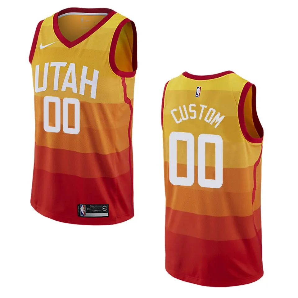Utah Jazz Sunset Custom Jersey
