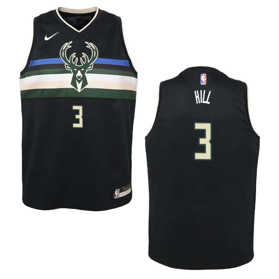 nike George Hill Bucks Black Jersey