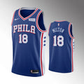 Milton #18 76ers Blue Jersey