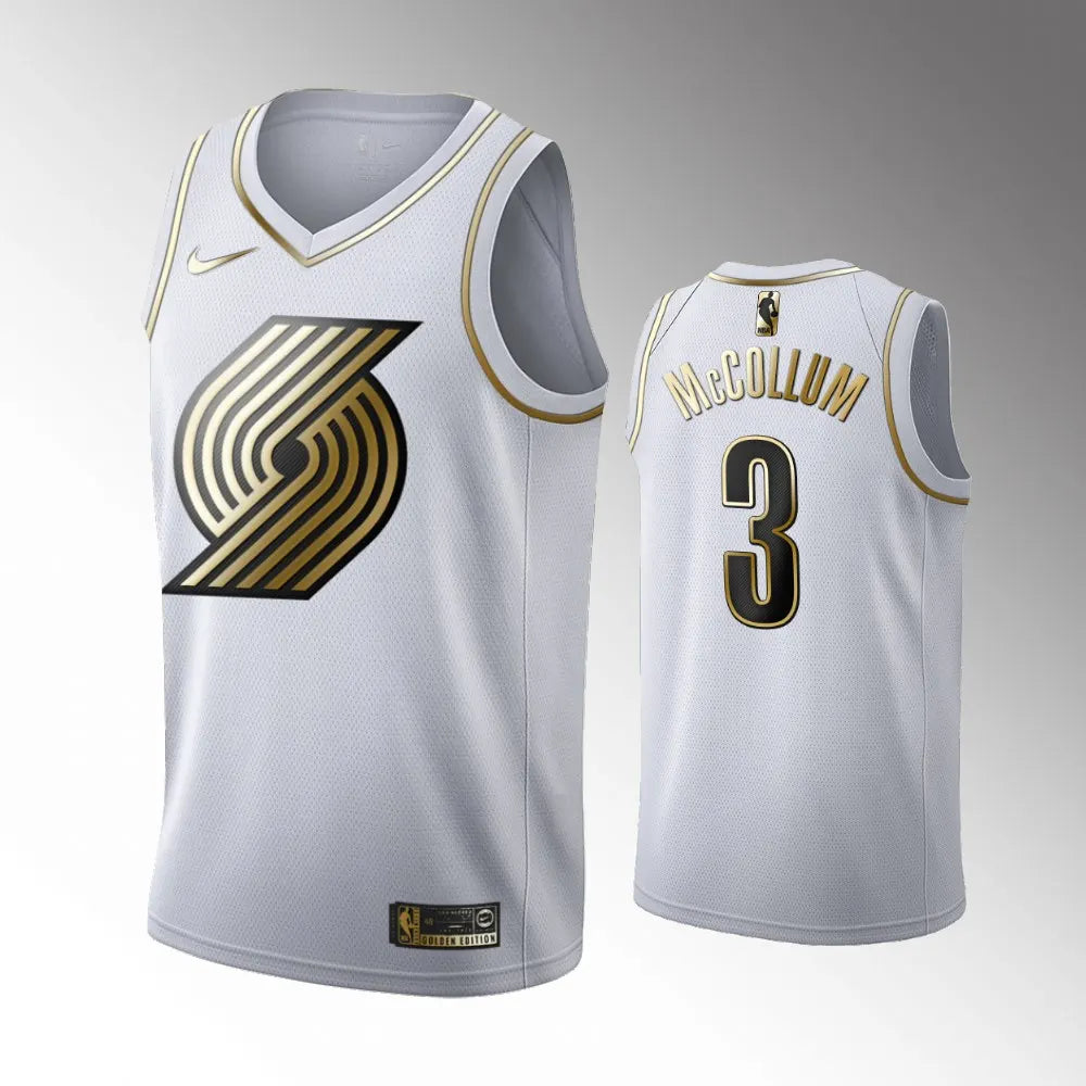 McCollum Blazers Gold Jersey