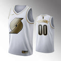 Blazers White Golden Edition Custom Jersey