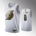 Lillard Blazers White Jersey nike