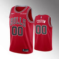 nike nba Bulls Red Custom Jersey