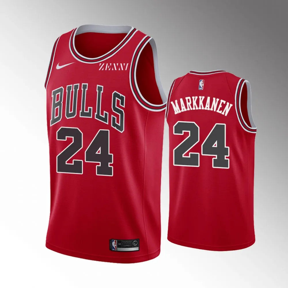 Markkanen Bulls Red Jersey nike