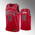 Lavine #8 Bulls Red Jersey