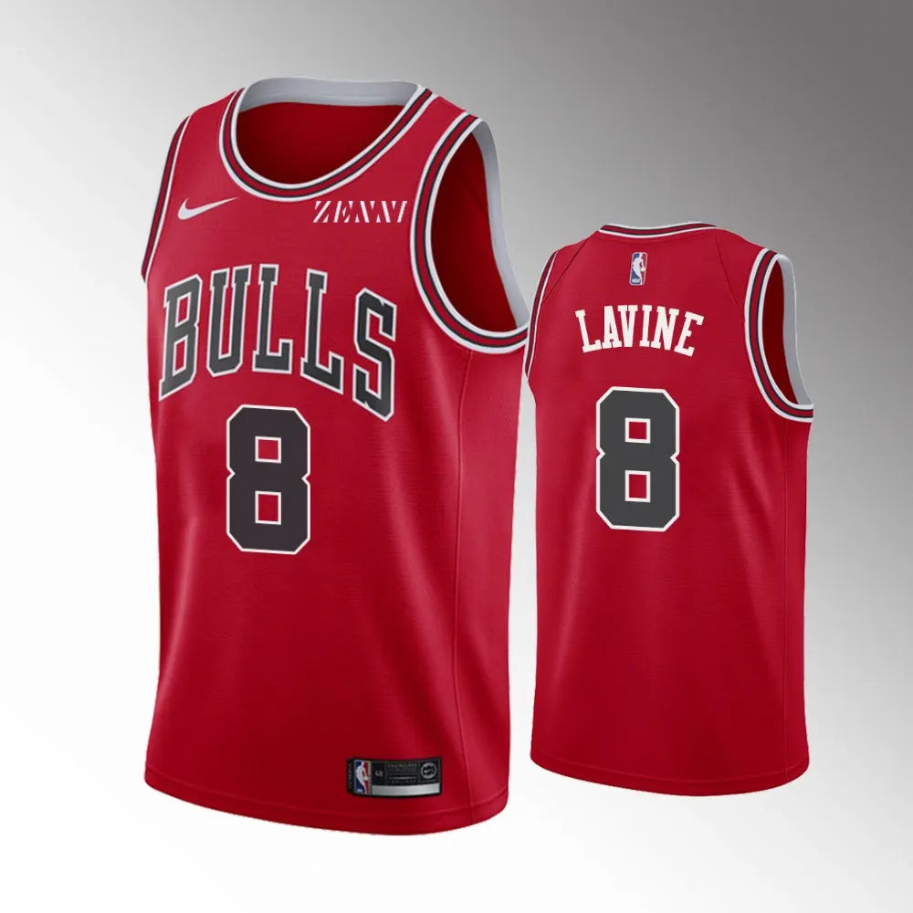 Lavine #8 Bulls Red Jersey