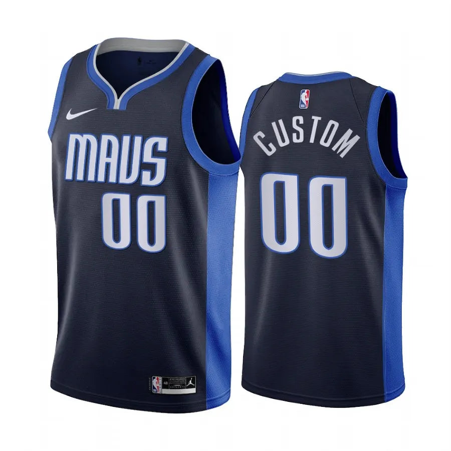 Mavericks Navy Jersey Custom