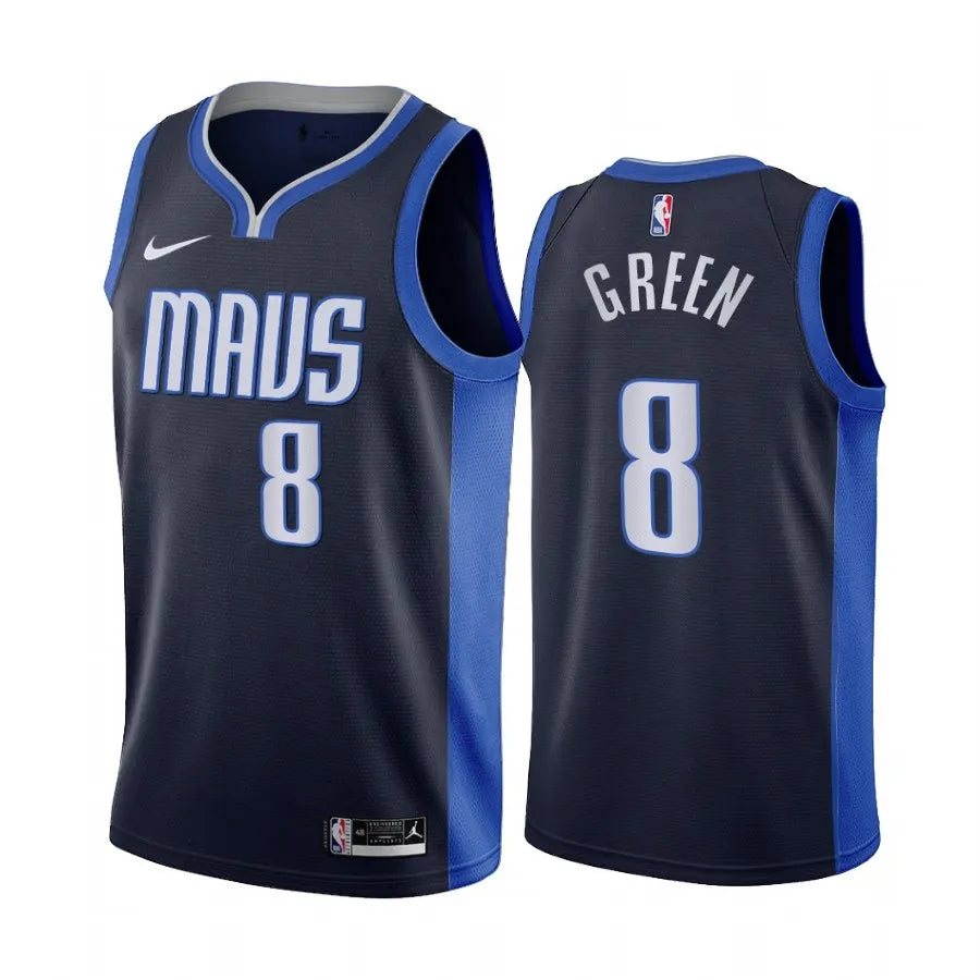 Mavs Green #8 Navy Jersey