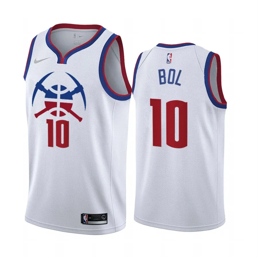 Bol Bol Nuggets White Jersey
