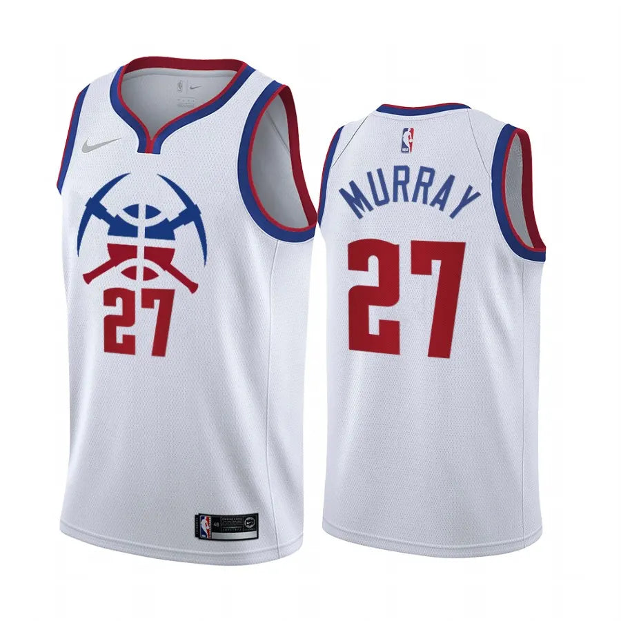 Murray #27 Nuggets White Jersey