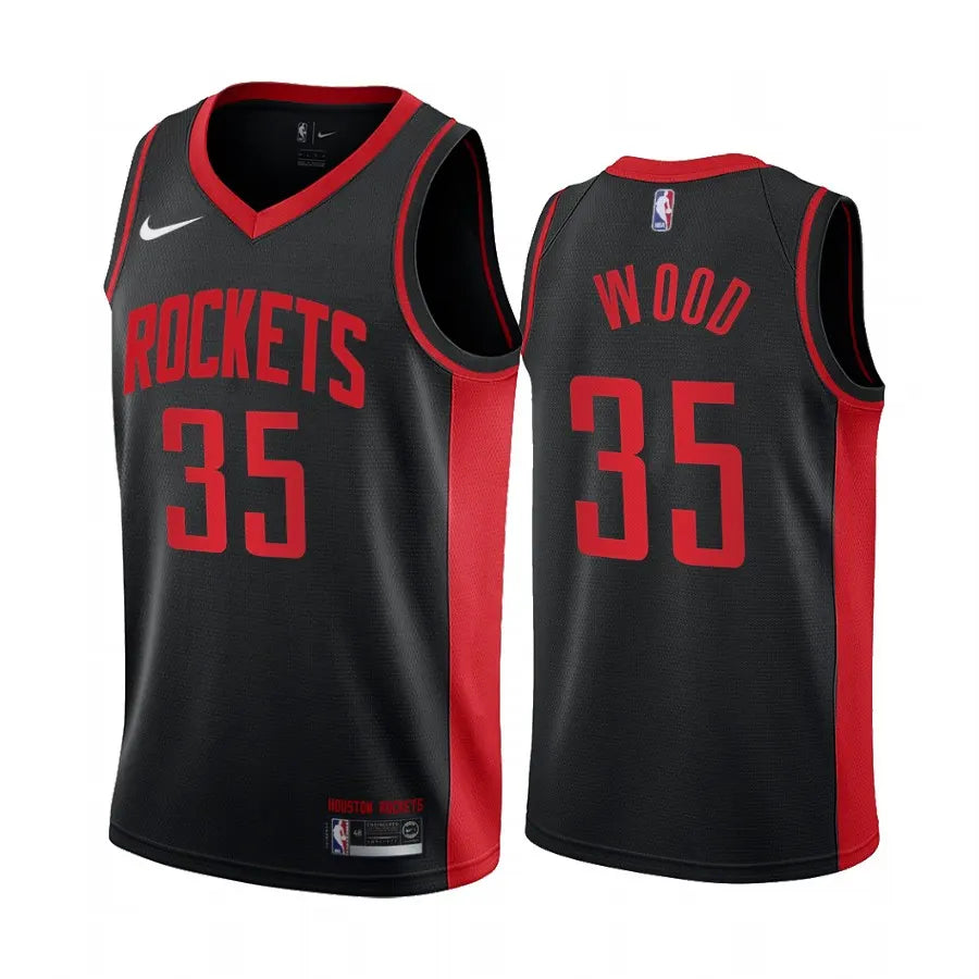 Nike Wood #35 Rockets Jersey