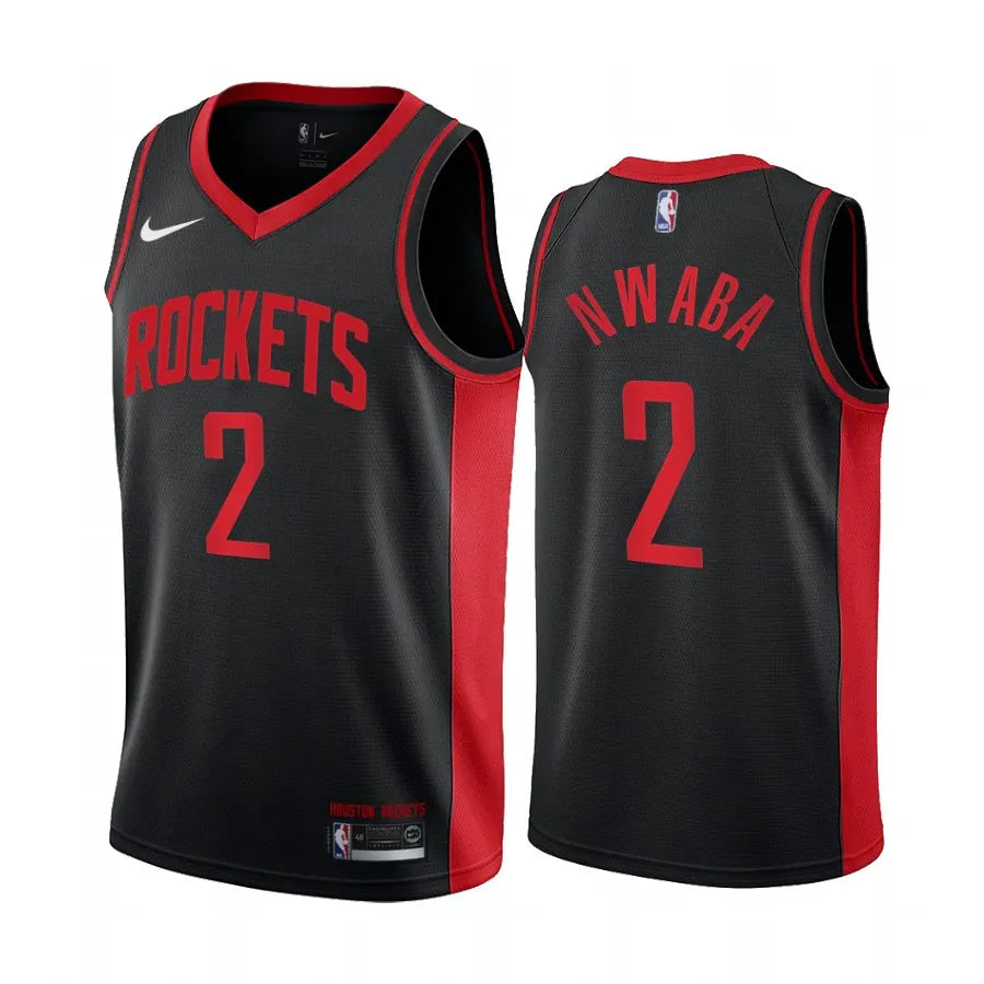 Nwaba #2 Rockets Black Jersey