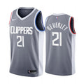 gray Nike Beverley Clippers Jersey
