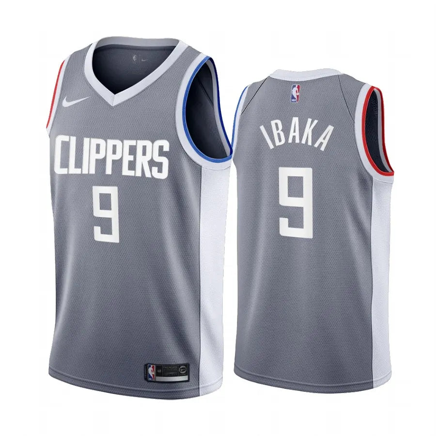 Ibaka Clippers Gray Jersey