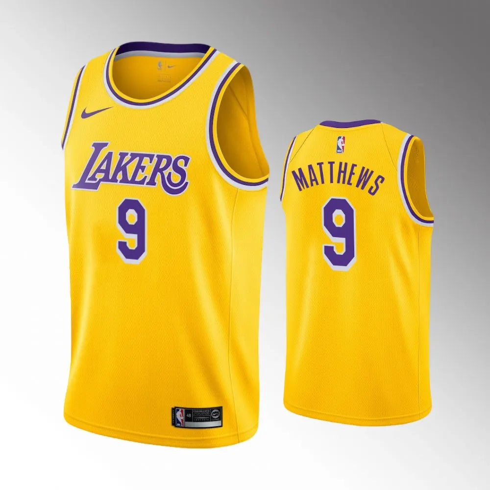 Matthews Lakers Gold Jersey