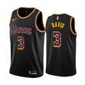 nike icon Davis Lakers Black Jersey