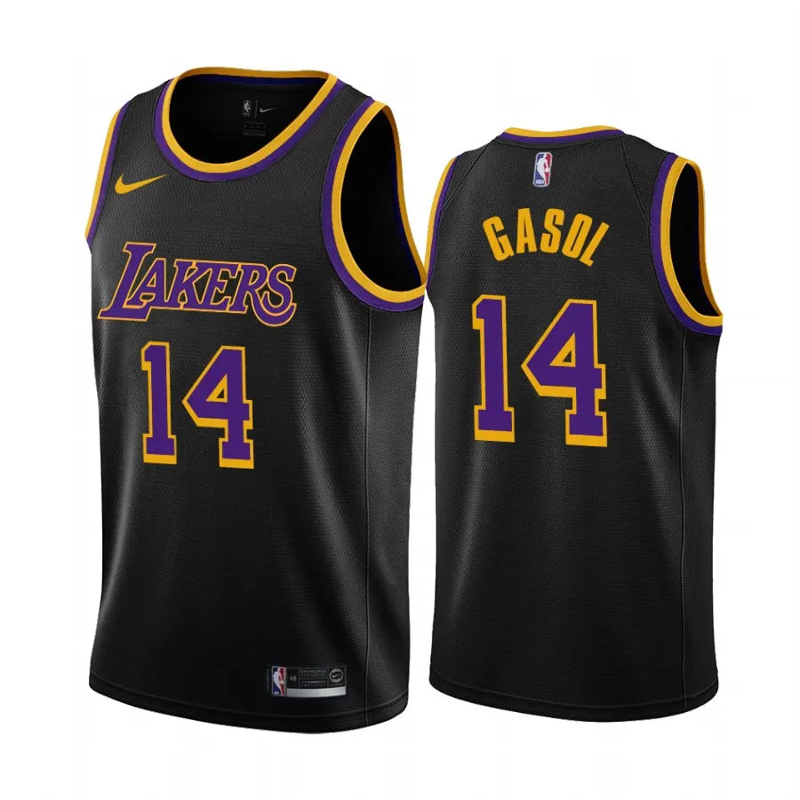 Gasol Lakers Black Jersey