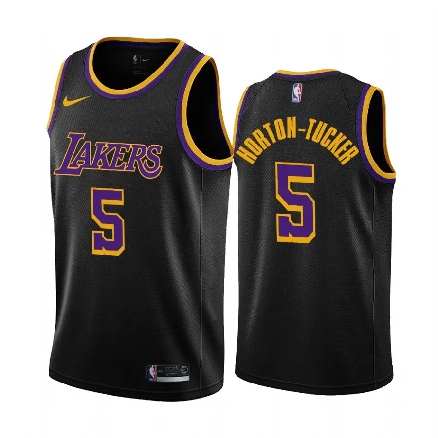 nike Horton-Tucker Lakers Black Jersey