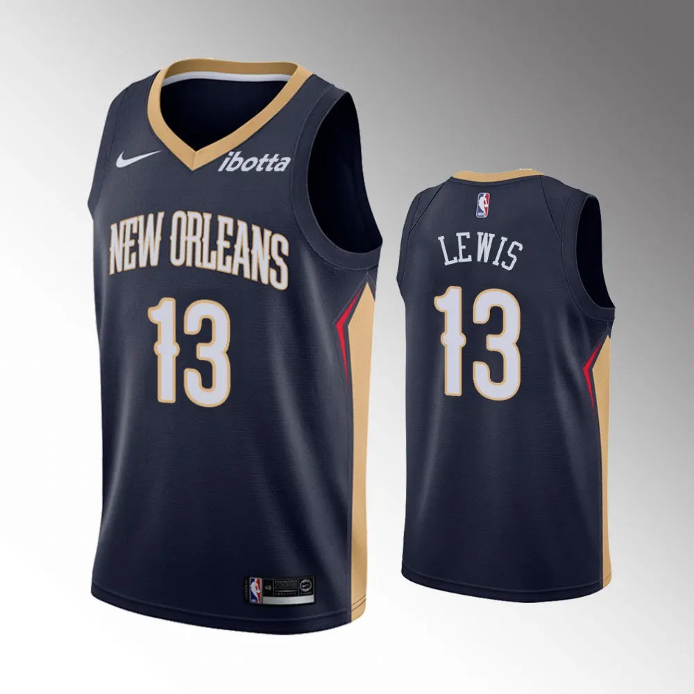 Lewis #13 Pelicans Navy Jersey